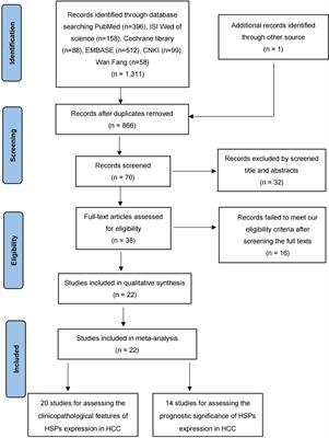 Clinicopathological and prognostic significance of heat shock proteins in hepatocellular carcinoma: a systematic review and meta-analysis